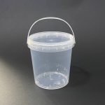 علبة بلاستيك 1 كيلو للحفظ الغذائي الآمن ، غطاء محكم الاغلاق  1 لتر
