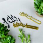 ملقاط بخور تبخري ، حديد ذهبي فاخر لديكور المنزل حامل ماسك بخورات ، مستكة