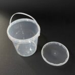 ⁦علبة بلاستيك 1 كيلو للحفظ الغذائي الآمن ، غطاء محكم الاغلاق  1 لتر⁩ - الصورة ⁦6⁩