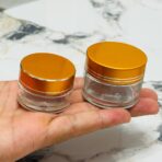 ⁦علبة زجاجية فاخرة بغطاء محكم - مثالية للتخزين والتغليف ، حجم 15/30 مل⁩ - الصورة ⁦2⁩