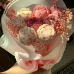 قالب سيلكون وردة بنفخة لصنع باقات الشموع وشكولاتة WFHM77