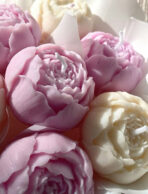 ⁦قالب سيلكون وردة بنفخة لصنع باقات الشموع وشكولاتة WFHM77⁩ - الصورة ⁦2⁩