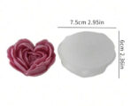⁦قالب سيلكون بتصميم زهرة قلب لصنع الشموع WFHM77⁩ - الصورة ⁦2⁩