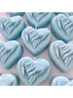 ⁦قالب سيلكون بشكل قلب منحوتة بيد ممسكة للخطوبة WFHM77⁩ - الصورة ⁦2⁩