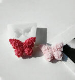 ⁦قالب سيلكون بتصميم زهور بشكل فراشة WFHM77⁩ - الصورة ⁦2⁩