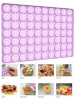 ⁦قالب سيلكون زهرة الاقحوان صغيرة ب 70 تجويف WFHM77⁩ - الصورة ⁦2⁩