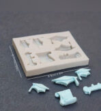 ⁦قالب سيلكون تخرج قبعة و ربطة لشمع والشكلاطة WFHM77⁩ - الصورة ⁦3⁩