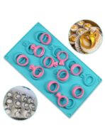 قالب سيلكون بشكل خاتم خطوبة وزفاف WFHM77