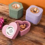 قالب سيكون مبخرة + علبة علي شكل قلب ، شكل القلب فقط WFHM77