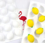 ⁦قالب سيلكون بشكل ليمون لصنع الآيس كريم والموس كيك وترافل والهلام WFHM77⁩ - الصورة ⁦3⁩