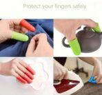 ⁦3 قطع من واقي الاصابع من الطلاء او الغراء الساخن وللحرف اليدوية لون ازرق WFHM77⁩ - الصورة ⁦4⁩