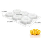 ⁦قالب موس كيك علي شكل دونت وردة ب6 تجويفات لصنع البودنج وتزين الكيك والشوكولاتة WFHM77⁩ - الصورة ⁦2⁩