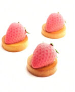 ⁦قالب سيلكون علي شكل فراولة لصنع الايس كريم والهلام وبودينج الفاكهة وديكور الكيك غير لاصق وساهل الازالة WFHM77⁩ - الصورة ⁦4⁩