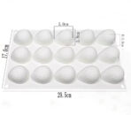 ⁦قالب سيلكون علي شكل فراولة لصنع الايس كريم والهلام وبودينج الفاكهة وديكور الكيك غير لاصق وساهل الازالة WFHM77⁩ - الصورة ⁦5⁩