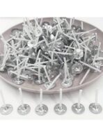 ⁦50 قطعة من الفتائل الشمعي بالقاعدة المعدنية بطول 2.54سم WFHM77⁩ - الصورة ⁦2⁩