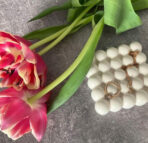 ⁦قالب سيلكون مربع بالفقعات لصب الجبس لديكور المنزل وحامل اكواب WFHM77⁩ - الصورة ⁦3⁩