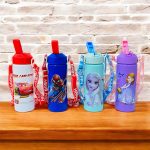 ترمس مياه اطفال طوبو مدرسي حديد، رسومات شخصيات عبوة 600 مل