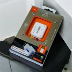 شحن تايب سي عريض كامل 2 مداخل USB مع اضاءة عند الشحن موكسوم ، سرعة 2.4 امبير