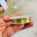 ⁦سلك معدني لصنع الاكسسوارات ، سمك نحاسي 0.5 مم ، لؤلؤ سمك 0.4 مم⁩ - الصورة ⁦2⁩