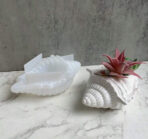 قالب سلكون بشكل لولب الصدف لصنع وعاء نبتات الصبار وقولب لشمع WFHM77