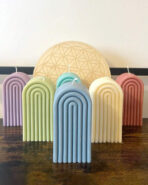 ⁦قالب سيلكون بشكل قوس لصنع الشموع المعطرة WFHM77⁩ - الصورة ⁦2⁩