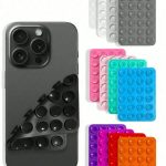 ترندات / حامل سيلفي مصنوع من السيلكون بكوب شفط لتصوير فيديو للهواتف الذكية من الجيهتين WFHM77