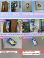 ⁦ترندات / حامل سيلفي مصنوع من السيلكون بكوب شفط لتصوير فيديو للهواتف الذكية من الجيهتين WFHM77⁩ - الصورة ⁦4⁩