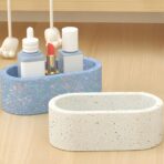 قالب سيلكون لزهريات مستطيلة حامل شموع ، صندوق تخزين عمل فني لنباتات WFHM77