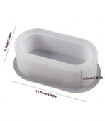 ⁦قالب سيلكون لزهريات مستطيلة حامل شموع ، صندوق تخزين عمل فني لنباتات WFHM77⁩ - الصورة ⁦4⁩