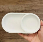 ⁦قالب سيلكون بيضاوي بنص دائرة لصب الجبس WFHM77⁩ - الصورة ⁦3⁩