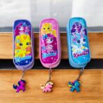 مقلمة ادوات مدرسية يونيكورن مع ميدالية 2 جيب