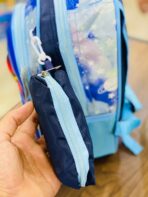 ⁦حقيبة روضة مع مقلمة ادوات مناسبة للتأهيل ، 2 جيوب ، شخصيات كرتون⁩ - الصورة ⁦5⁩