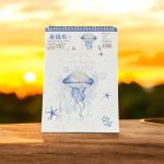 دفتر رسم قنديل البحر مناسبة لأقلام الفحم والالوان الزيتية والاكريليك ، مقوى 40 ورقة ، 160 جرام