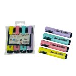 طقم اقلام اظهار ملاحظات الوان فاتحه 4 الوان ، فنون