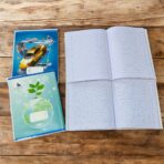 كراسة 100 ورقة بدون تسطير ، يركب فيها غلاف الكراسة العادي Funon