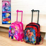 حقيبة جر مدرسية مناسبة من صف ثاني إلى خامس 3 جيوب