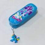 ⁦مقلمة ادوات مدرسية يونيكورن مع ميدالية 2 جيب⁩ - الصورة ⁦6⁩