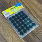 ⁦اقراص لاصقة من الظهر للأشغال الحرفية لون أبيض × أسود ، وصنع ملصقات الحروف التعليمية للأطفال -  30 قرص⁩ - الصورة ⁦2⁩