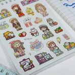 ⁦دفتر ملصقات تزيين الكراسة الترند شفافة وغير الشفافة ، مع اوراق مفكرة للكتابة⁩ - الصورة ⁦7⁩