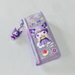 ⁦مقلمة شفافة كيرومي مع ميدالية بـ 3 ألوان تصميم جميل⁩ - الصورة ⁦9⁩