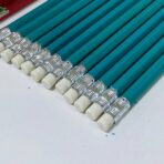 ⁦دستة اقلام رصاص 12 قلم مع ممحاة HB - ماجلان لون خضر⁩ - الصورة ⁦3⁩