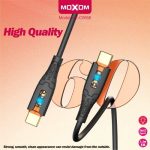 وصلة شحن سريع مدخل  تايب سي - تايب سي قوة 60 وات - طول 1.5 متر موكسوم