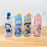 ترمس مياه بلاستيك رسومات كيوت مزدوج شراب × طوبو مص للأطفال - 700 مل