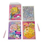 دفتر ملصقات عالم ثلاثي الابعاد كيرومي / ميلودي ، طوابع شفافة مع غرف الديكور