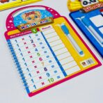 ⁦سبورة تعليمية مع خطاط ، اكتب وامسح ، تعليم الحروف العربية / الانجليزية / جدول ضرب / الارقام⁩ - الصورة ⁦6⁩