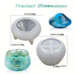 ⁦قالب سيلكون شكل فطر 🍄 علبة لصنع الجبس ديكور منزلي WFHM77⁩ - الصورة ⁦4⁩