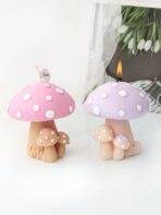 قالب شمع فطر 🍄 لديكور المنزل شموع معطرة WFHM77