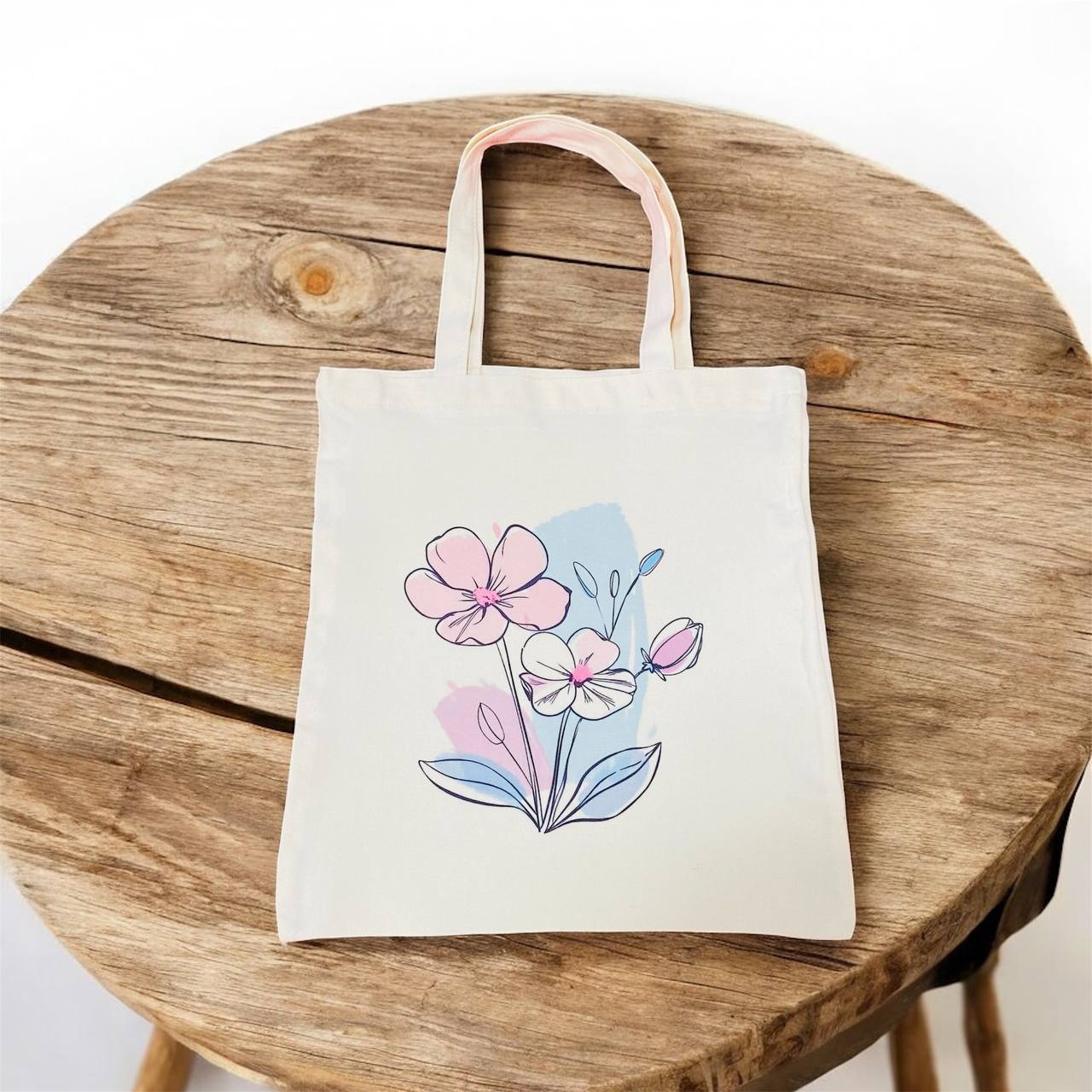 photo_1_2025-09-01_13-03-36 حقيبة توت باق ورد غليظة - لون سكري مع سوسته - مناسبة لطلبة الجامع والدورات والكلية - الصورة 1