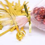 سلك ربط ذهبي لتغليف وتزيين توزيعات المناسبات وأصحاب المشاريع - 8 سم أكثر من 300 تل