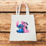 حقيبة توت باق ستيتش غليظة -  لون سكري مع سوسته - مناسبة لطلبة الكليات والدورات